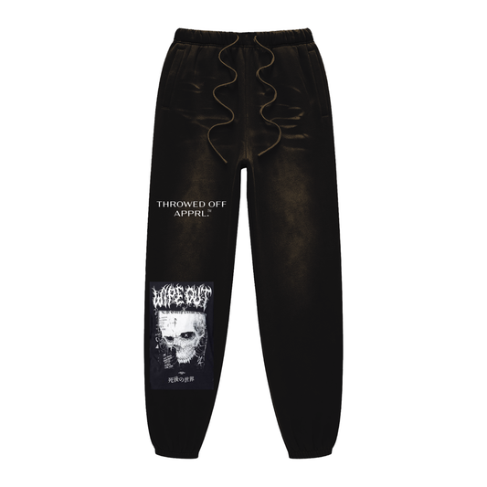 "Wipe Out" Sunfade Fleeced Sweatpants