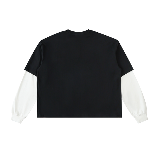 "PSYCHOSIS" Layered Sleeve Tee